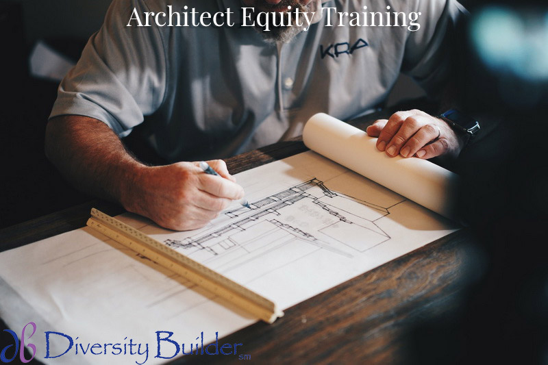 architect drafting equity building project