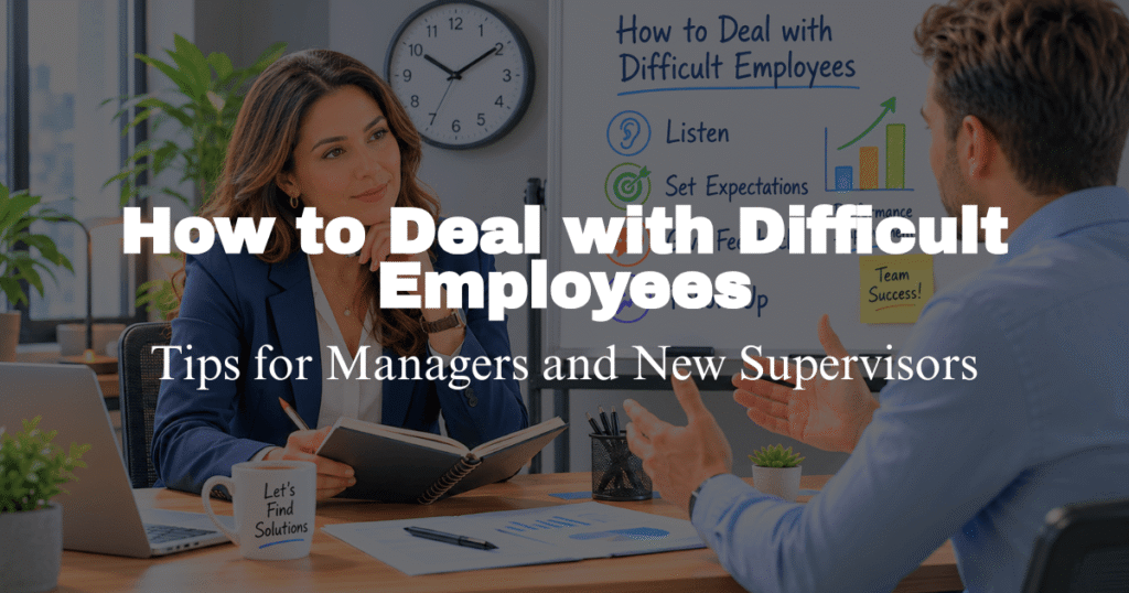 Difficult Trainee How to Handle Difficult Employees (Even as a New Manager)